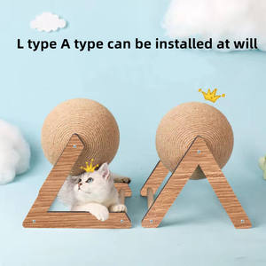 Commercio all'ingrosso gatto graffiante palla Sisal corda giocattolo per arrampicata <span class=keywords><strong>Pet</strong></span> Cat <span class=keywords><strong>Pet</strong></span> Cat Scratching Board macinazione zampe giocattoli gatti graffio resistente all'usura - Product Image 6