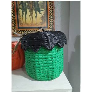 Panier en jacinthe d'eau tissé accrocheur avec couvercle panier-cadeau pour les décorations d'Halloween et la décoration de vacances du fournisseur vietnamien - Product Image 5