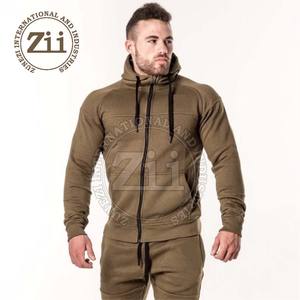 Logo personnalisé OEM Sweat à capuche ajusté pour hommes, vêtements de sport en polyester respirant pour l'entraînement de course à pied en hiver - Product Image 1