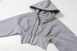 เสื้อฮู้ดตัวสั้นสำหรับผู้ชายระบายอากาศน้ำหนักเบาออกแบบได้ตามต้องการสำหรับใส่ไปยิมอินเทรนด์ดีไซน์ลำลองมีสไตล์ - Product Image 5