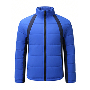 Veste matelassée bleue pour homme, vente en gros, tendance 2026 - Impression personnalisée, imperméable, écologique, style streetwear surdimensionné, style punk - Product Image 1