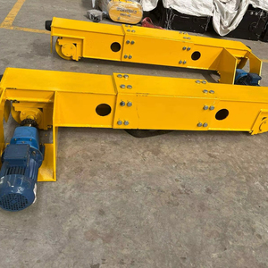 Jeu de chariots d'extrémité en L pour pont roulant EOT à double poutre utilisé dans le levage industriel avec système de chariot de manutention de charges lourdes - Product Image 1