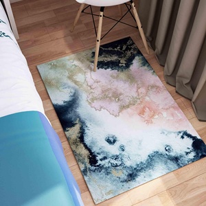 Tapis imprimé : moderne, personnalisé, abstrait, antidérapant, design marbré, tapis doux non tissé - Product Image 5