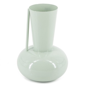 Vase à fleurs en fer pour décor à la maison élégant et sculptural incroyablement raffiné pour compléter les intérieurs de luxe classiques modernes pour le mariage - Product Image 1