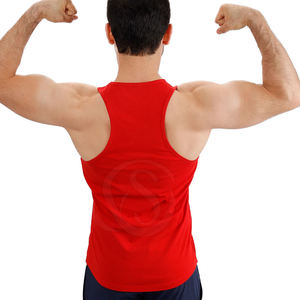 เสื้อกล้ามลำลองผู้ชายขายดีของปากีสถาน คุณภาพสูง พิมพ์ลายตามสั่ง ผ้าฝ้าย 100% แห้งเร็ว ระบายอากาศดี บริการ OEM สำหรับการวิ่ง - Product Image 5