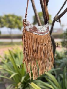 Women's Crossbody Handbag Suede <b>Leather</b> Fringe <b>Purse</b> Soft Stylish New Design Handmade Hot Selling Bags for Women - Product Image 2