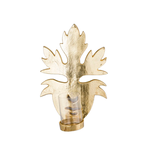 Bougeoir moderne en métal doré avec pétale de feuille Design Vaisselle de bureau Outils votifs décoratifs Type d'outils à salade - Product Image 4