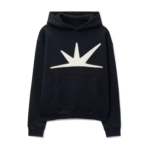 Logo personnalisé 100% sweat à capuche en coton hommes sweats à capuche ensemble vêtements DTF transfert de chaleur imprimé sweats Streetwear Hoodi hommes - Product Image 2