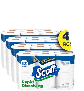 กระดาษชำระสกอตต์แบบละลายเร็ว, 48 ม้วนคู่, ปลอดภัยสำหรับบ่อเกรอะ, กระดาษชำระ - Product Image 1