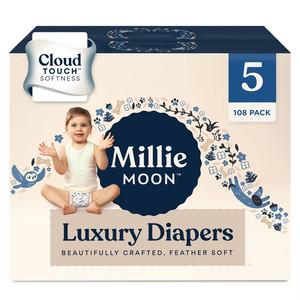 Pañales de Lujo Millie Moon Talla 5, Paquete de 108, Suavidad Cloud Touch, Pañales para Bebé - Product Image 2