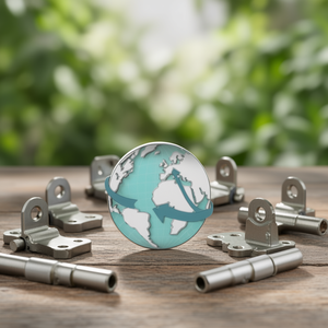 Ensemble de charnières de porte en aluminium F01 39-48mm ZA/PZ DIN L/R EDI - Product Image 3