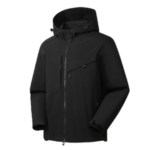 Unisex High Quality Custom Softshell Waterproof <b>Jacket</b> New Design Outdoor Warm Softshell Fleece with Zipper Closure Casual Style - Product Image 2