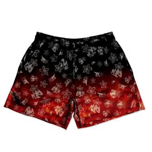 Pantalones cortos de 5 pulgadas con entrepierna para hombre de estilo callejero, bolsillos personalizados, comodidad transpirable, cintura elástica, teñido liso para la playa de verano - Product Image 4