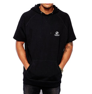 Sweat à capuche uni et uni pour hommes, patchwork de sport 3D, manches mi-longues, coupe ample, col rond, pull décontracté, broderie d'hiver, logo - Product Image 3