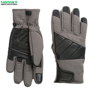ถุงมือหนังแท้สีดำสภาพอากาศหนาวเย็นถุงมือขี่มอเตอร์ไซด์ถุงมือขี่มอเตอร์ไซด์ป้องกันมือและแขน - Product Image 6