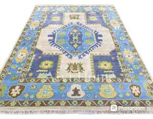 Alfombras de lana de seda hechas a mano de lujo modernas suaves anudadas a mano tamaño personalizable 5x8 a 12x14 para oficina en casa y hoteles color vibrante - Product Image 3