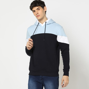 Sudadera con Capucha para Hombre, Diseño Color Block, Corte Regular, Tejido de Algodón, Estilo Casual para Otoño - Product Image 6