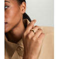Bague Dme Figure, tendance, géométrique, incrustée de titane et de cuivre, bijoux plaqués or 18 carats et rhodium, imperméable - Product Image 3