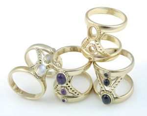 2024 Trendy Women's Double Band <b>Finger</b> <b>Ring</b> Natural Gemstone Splint Knuckle Thumb Joints Relief Fashion <b>Rings</b> for Arthritis Pain - Product Image 1