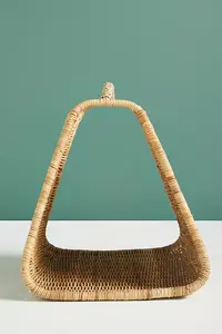 Top Selling Natural Rattan <b>Magazine</b> Basket <b>Holder</b> Storage Basket OEM Customized Handmade in Vietnam Wholesale - Product Image 4
