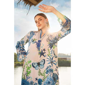 Colección Eid 2025 de Maria B, MPT-2510-B-TC-1172, Blusa de Chifón, Colección Primavera/Verano - Product Image 5