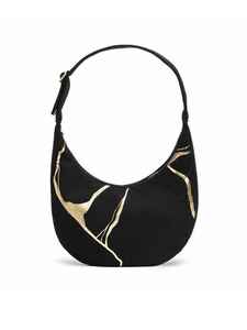 กระเป๋าผ้าแคนวาสแบบพับได้สำหรับผู้หญิงกระเป๋าสะพายไหล่หนังลายจุดโลโก้ตามสั่ง - Product Image 4