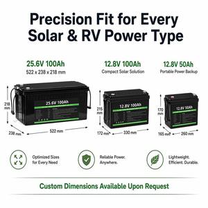 24V 100Ah LiFePO4电池组 深循环磷酸铁锂电池 适用于太阳能存储 房车 船舶 高尔夫 ESS OEM ODM - Product Image 5