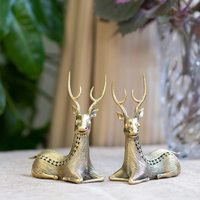 Élégante Sculpture Animale en Laiton, Figurine Décorative de Collection, Faite à la Main, Anniversaire, Art Déco, Écologique pour une Maison Stylée
