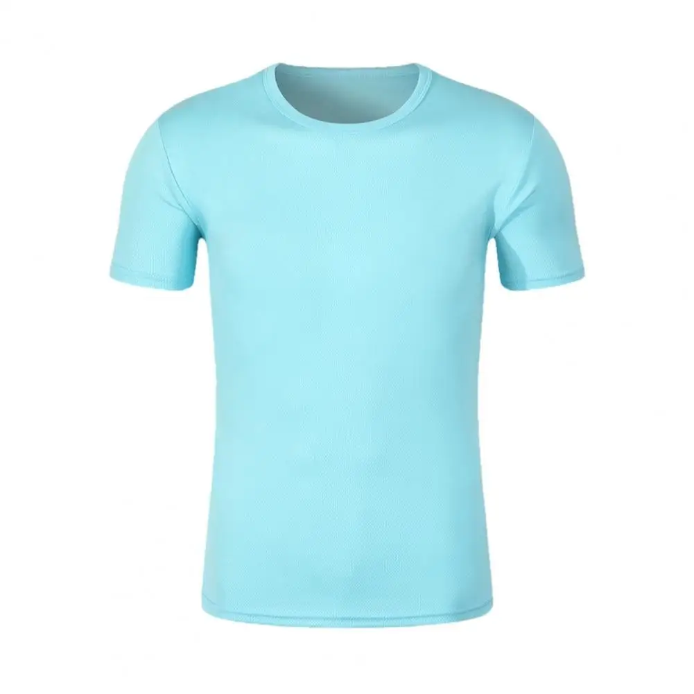 Kaus katun kustom kualitas tinggi untuk pria kaus oblong ukuran besar polos cetak kaus pria