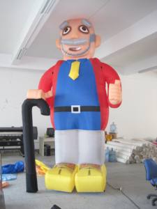 Ballon publicitaire gonflable Abraham des Pays-Bas en promotion avec impression numérique et pompe à air électrique, plus de 3,6 m de haut - Product Image 2