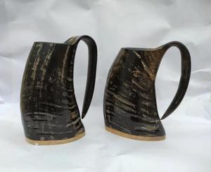 Chopes en corne de buffle polies, cadeaux de mariage pour le témoin, cadeaux de Noël, chopes médiévales pour bière, bière médiévale, chopes à bière nautiques, vikings, pour les garçons d'honneur - Product Image 5