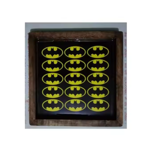 Plateau de service décoratif en bois élégant fait à la main avec impression de logo personnalisé Plateaux de service en bois élégant pour hôtels et restaurants - Product Image 1