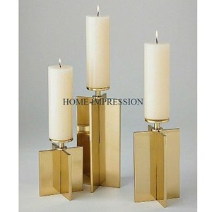 Bougeoirs éclaircissants pour la maison et l'intérieur Lot de 3 tailles différentes Table Top Resorts Party Centerpiece Candles Holders à vendre - Product Image 3