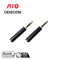 Prise RCA stéréo professionnelle 3.5mm/6.35mm 2 pôles 1/4 "connecteur Audio Jack de Type soudure pour casque stéréo bricolage