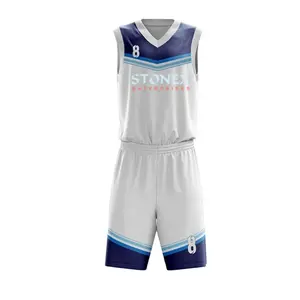 Maillot de basket-ball en polyester pour la formation L'équipe de conception personnalisée porte des uniformes de basket-ball de conception supérieure Fournisseur