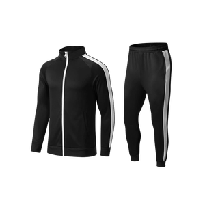 Reasonable Winter Casual Solid 100% Cotton Breathable Tracksuit High Quality <b>Fleece</b> <b>Joggers</b> Hoodies Sets for Men - Product Image 1