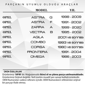 เปลือกกุญแจสำหรับ Opel Astra G, Zafira A, Vectra B, Corsa - Product Image 2