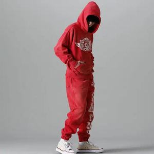 Chándal de hombre OEM Vintage Sun Faded Acid Wash personalizable 100% de algodón pesado Jogger XL chándal activo Bottoms - Product Image 4