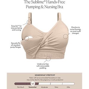 Perspective soutien-gorge de maternité réglable sans fil pour femmes, soutien-gorge de maintien du tire-lait multitâche et d'allaitement, vente en gros OEM - Product Image 2