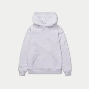 Wholesale New Streetwear Fashion Hoodie Long Sleeve Thick Fleece 100% Cotton Custom Logo Embroidered Winter Solid Print High - Product Image 3