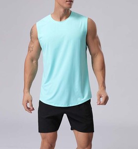 Logo personnalisé Hommes Gym Débardeur Respirant Workout Running Singlet Muscle Chemises Athlétiques Gilet Sans Manches Vêtements de Fitness pour Hommes - Product Image 3