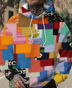 Sweat à capuche pour homme de qualité supérieure, ultra confortable et douillet, 100% coton, uni, teint et brodé avec impression numérique pour l'hiver - Product Image 1