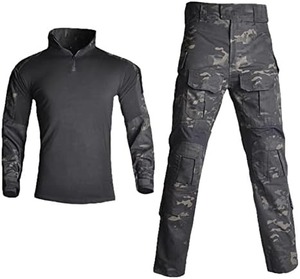 Uniformes Offre Spéciale de haute qualité costume 65% Polyester 35% coton uniforme extérieur à manches longues logo personnalisé veste chemise et pantalon - Product Image 4