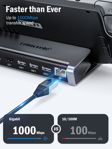 X23L 6 en 1 type-c à 4K 30Hz HDMI 1000M RJ45 USB-A 3.0 <span class=keywords><strong>Dockstation</strong></span> USB Hub avec 100W type-c PD - Product Image 4