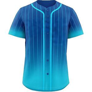 Camiseta de Béisbol para Hombre, Cuello en V, Malla Corta, Transpirable, Deportiva, Personalizable con Nombre de Equipo, 100% Poliéster, Logotipo Frontal - Product Image 1