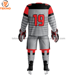 Uniforme de hockey sur glace de sublimation de conception populaire supérieure meilleure qualité nouveauté uniforme de hockey sur glace pour jeunes en bas quantité minimale de commande entretenu par OEM - Product Image 5