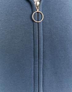 Sudadera con capucha y cremallera para mujer, de alta calidad, la más vendida, talla grande, holgada, al por mayor, con logotipo bordado personalizado, manga larga, informal - Product Image 4