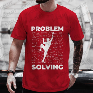 Rock Climbing <b>T</b> <b>Shirt</b> for Women <b>Men</b> Bouldering Tee Problem Solving Math Top Sport Climber <b>T</b>-<b>shirt</b> Short Sleeve Loose Clothing - Product Image 4
