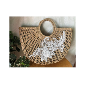 Bolsa de jacinto de agua ecológica, artículos hechos a mano de buena calidad, de fábrica vietnamita - Product Image 1