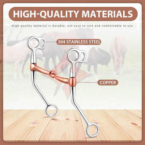 Cheval de qualité supérieure anglais équitation laiton Eggbutt Double articulation mèche culotte équine bride peu contrôle efficace doux - Product Image 3